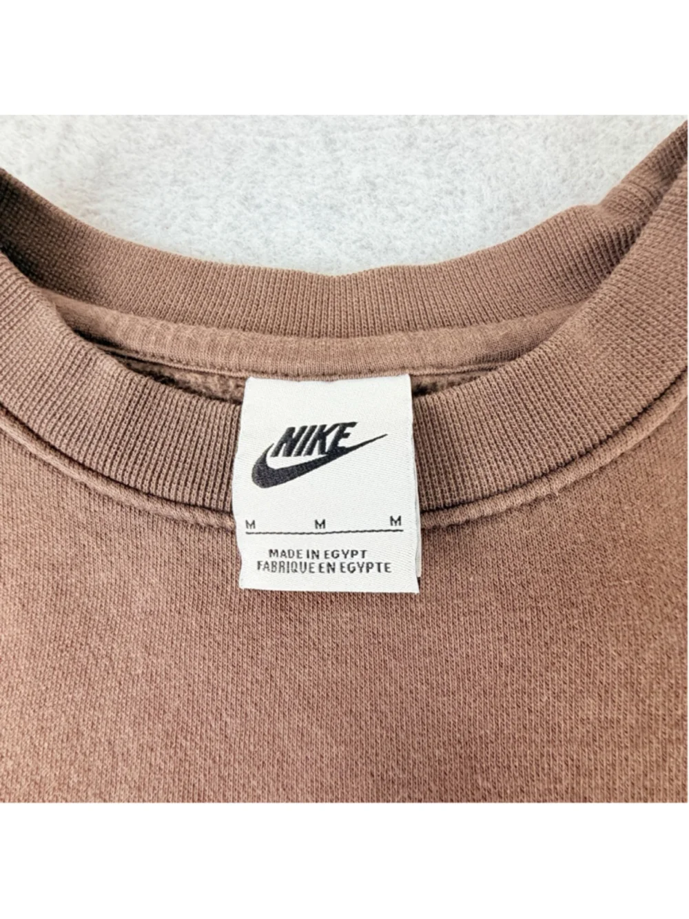 NIKE Sportswear Embroidered Crewneck Sweatshirt Men’s M Brown JDI Spellout